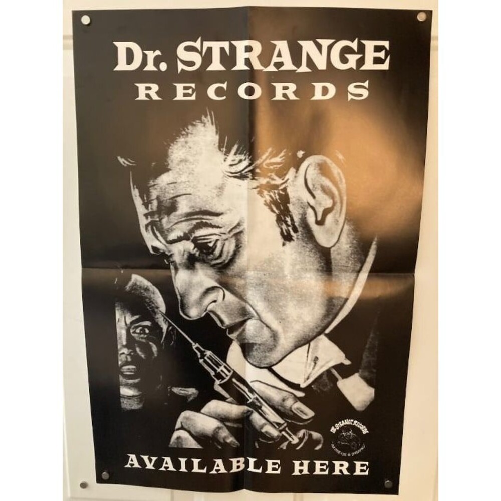 Dr Strange Records Promo Poster, mid-90s, Punk Rock, Large 16x24